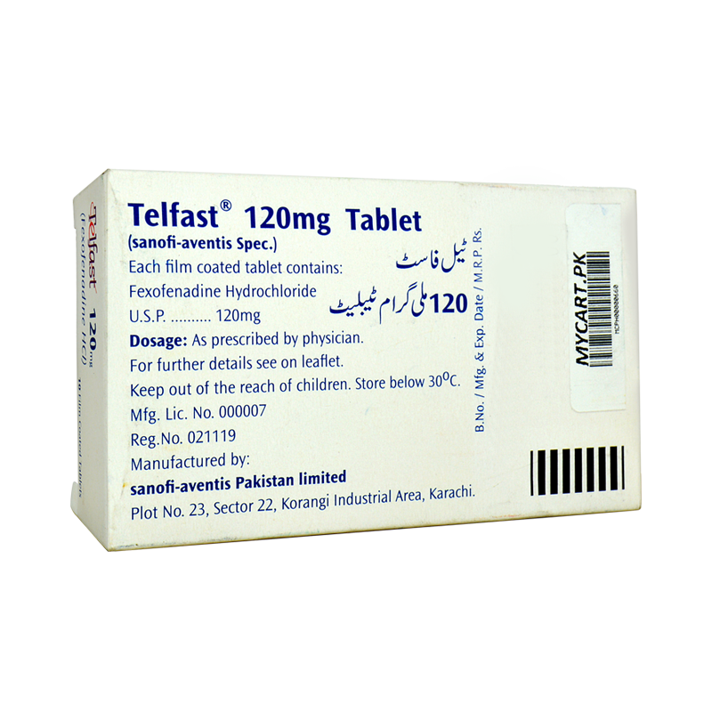 Telfast Mg Tab Pack Size X Khalid Pharmacy Online Pharmacy