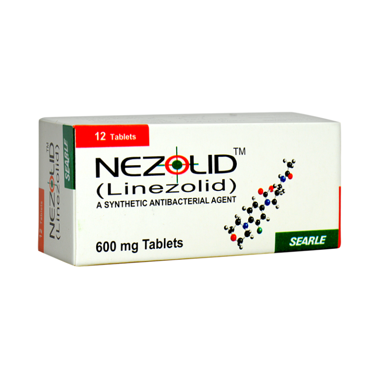 NEZOLID 600MG TAB(LINEZOLID) Pack Size X 12 Khalid Pharmacy