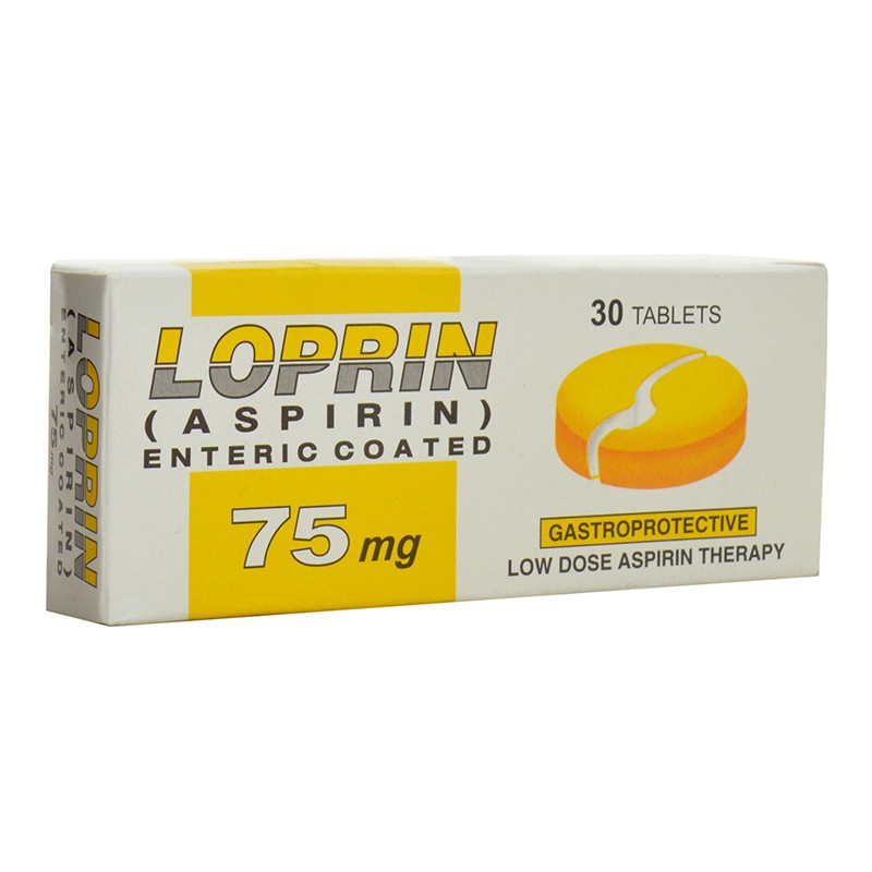 Loprin 75mg Tab Pack Size X 30 Khalid Pharmacy Online Pharmacy In Lahore Pakistan