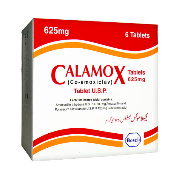 CALAMOX 625MG TAB - Pack Size X 6 - Khalid Pharmacy | Online Pharmacy ...