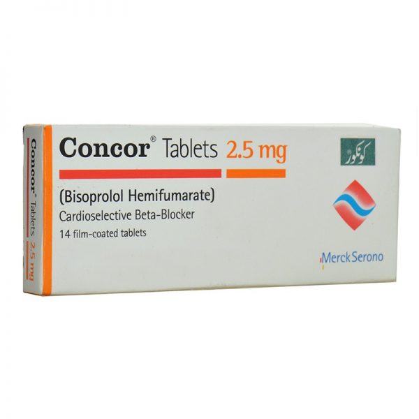 CONCOR 2.5MG TAB - Pack Size X 14 - Khalid Pharmacy | Online Pharmacy