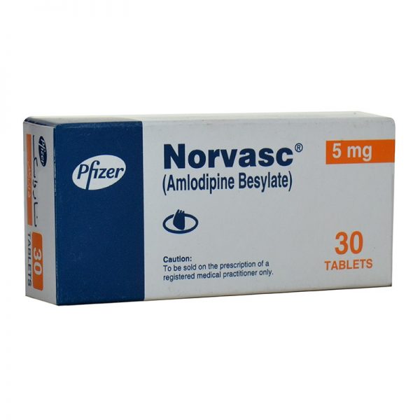 NORVASC 5MG TAB (30'S) - Pack Size X 30 - Khalid Pharmacy | Online ...