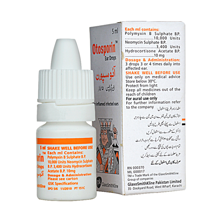 OTOSPORIN EAR DROPS 5ML Pack Size X 1 Khalid Pharmacy Online