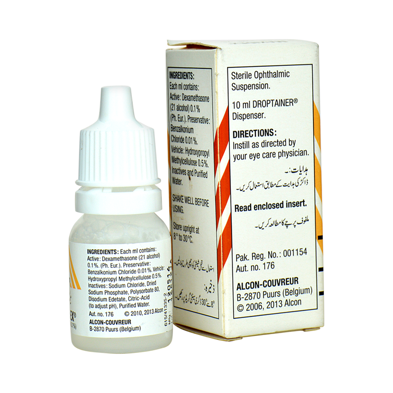 MAXIDEX 10ML E/DROPS(ALCON) - Pack Size X 1 - Khalid Pharmacy | Online ...