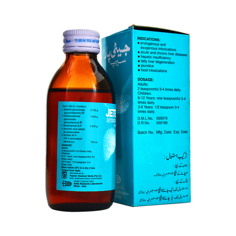JETEPAR 112ML SYP Pack Size X 1 Khalid Pharmacy Online Pharmacy