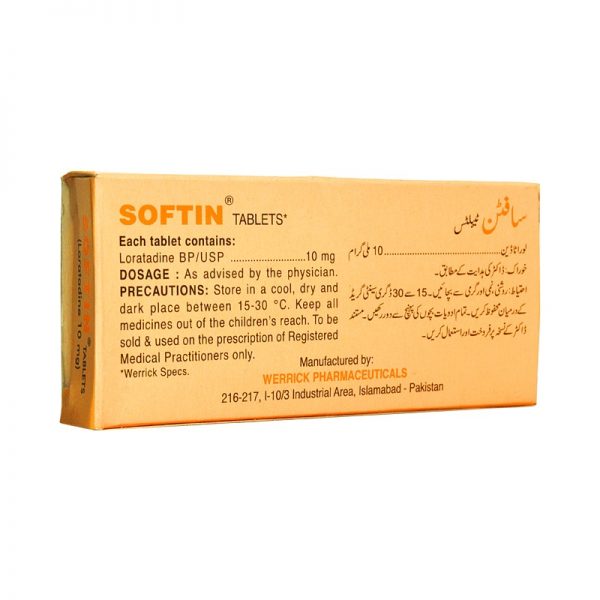 SOFTIN 10MG TAB - Pack Size X 10 - Khalid Pharmacy | Online Pharmacy In ...