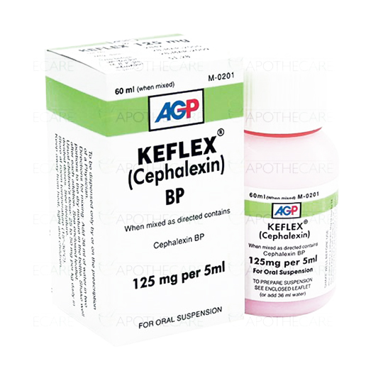 KEFLEX 125MG 60ML SUSP Pack Size X 1 Khalid Pharmacy Online