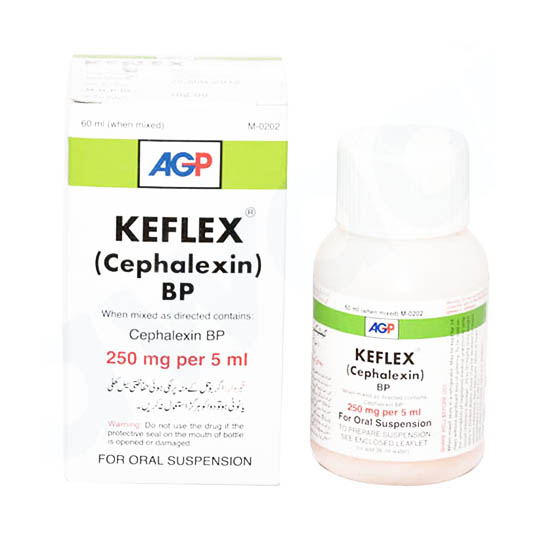 KEFLEX 250MG 60ML SYP Pack Size X 1 Khalid Pharmacy Online